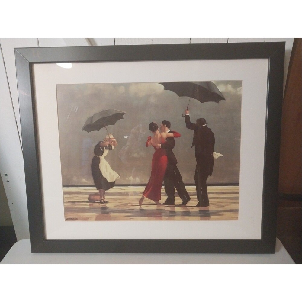 The Singing Butler Jack Vettriano Signed Canvas Print Framed 22 X 18” - Picture 4 of 8